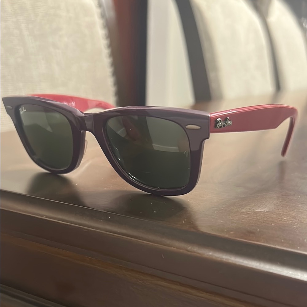 Ray-Ban Purple and Red Wayfarer Sunglasses